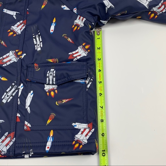 NWT Korango Rain Jacket Rocket Spaceship size 1Y - Picture 4 of 6